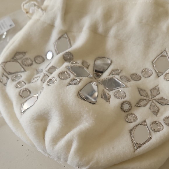 Free People Cream Beaded Drawstring Pouch - Picture 2 of 4